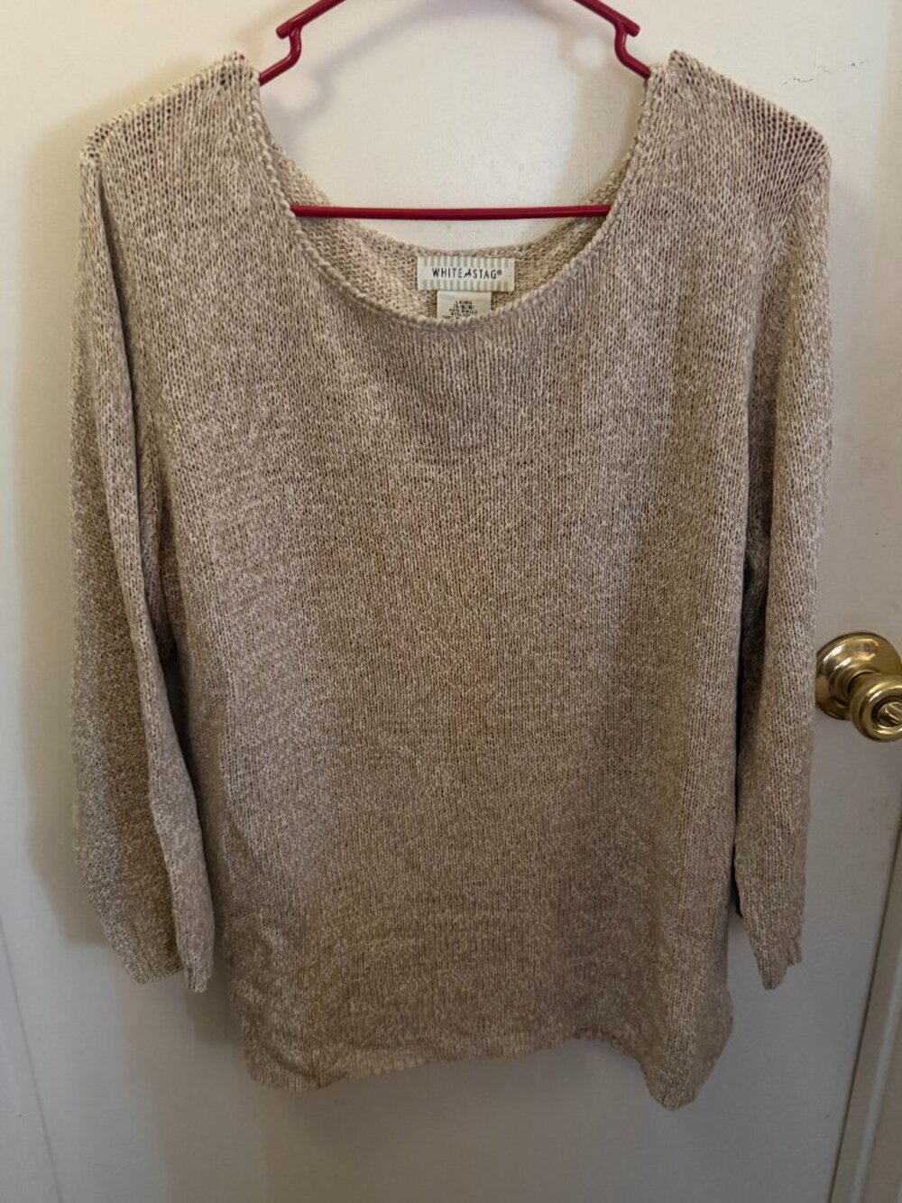 White Stag Tan Sweater W XL